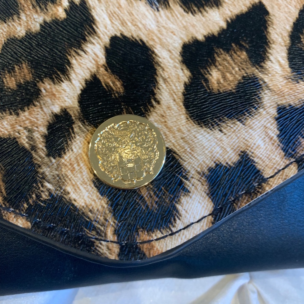 Bebe Black/Tan Leopard Belt Bag sz S - Picture 3 of 5